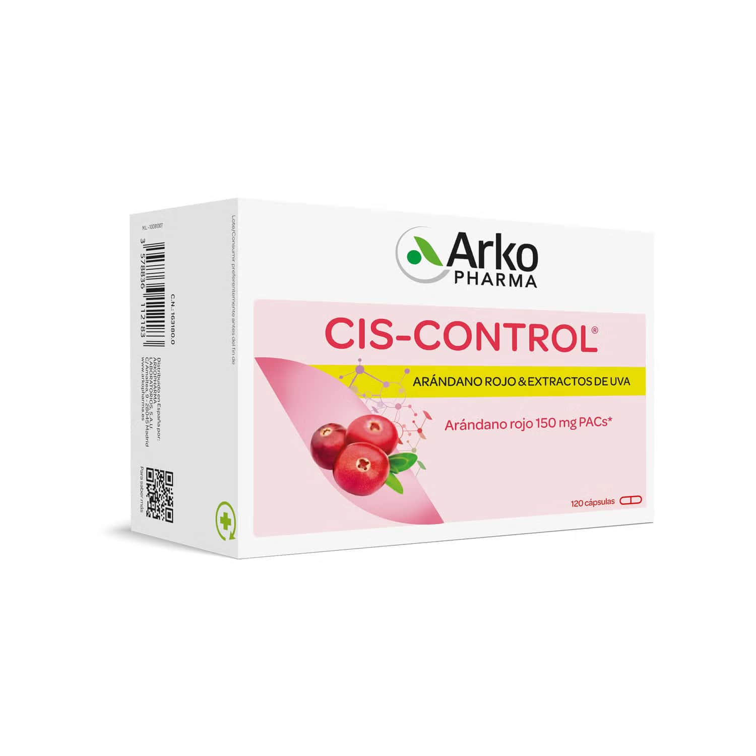 Arkopharma Cranberola Ciscontrol Arándano Americano 140mg 120 cápsulas